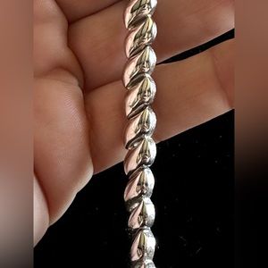 Vintage silvertone choker